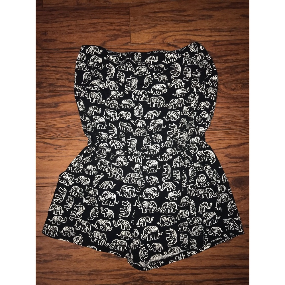 Strapless Elephant Romper